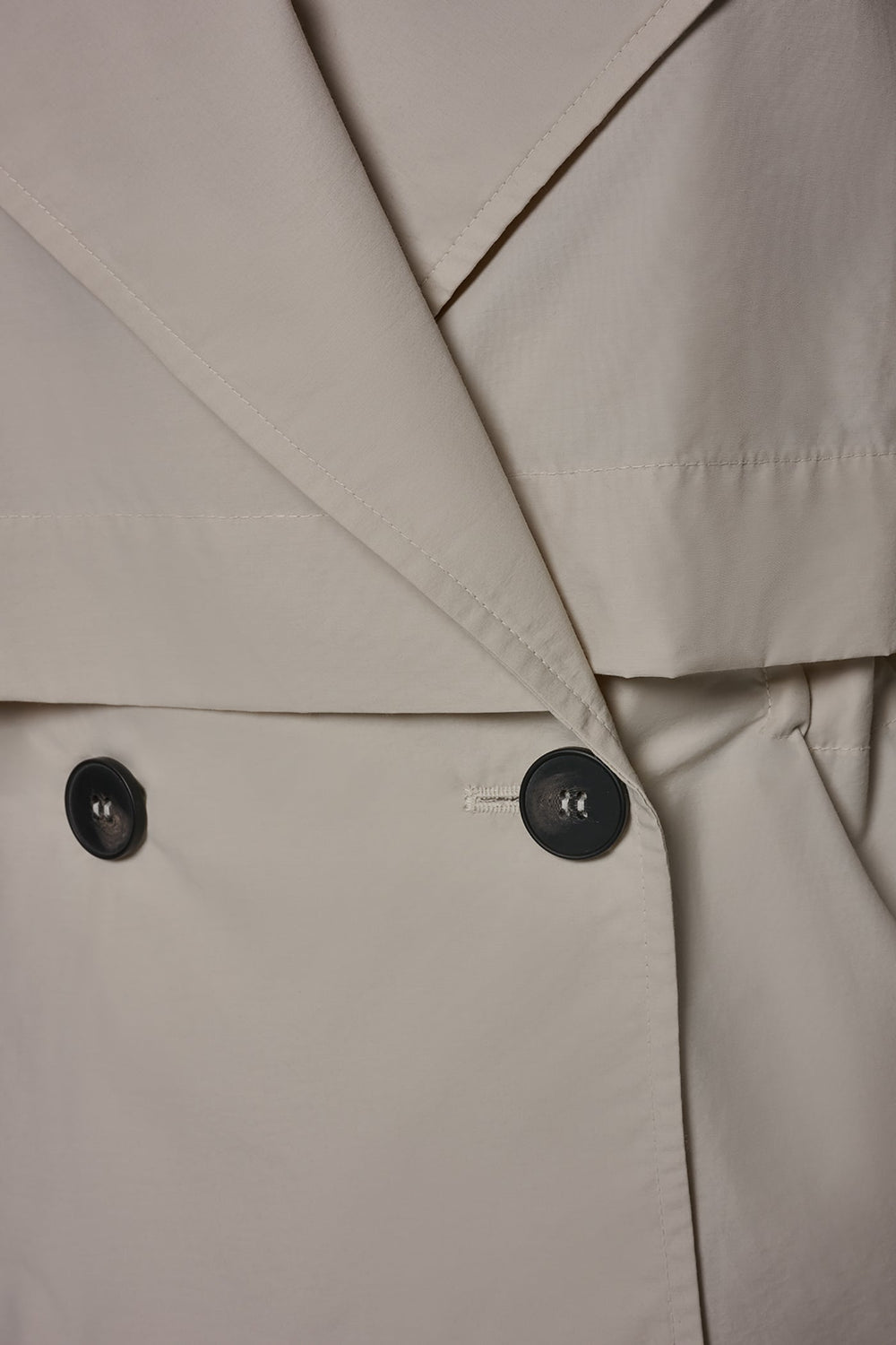 Donna Karan | LONG SLEEVE DOUBLE BREASTED TRENCH JACKET