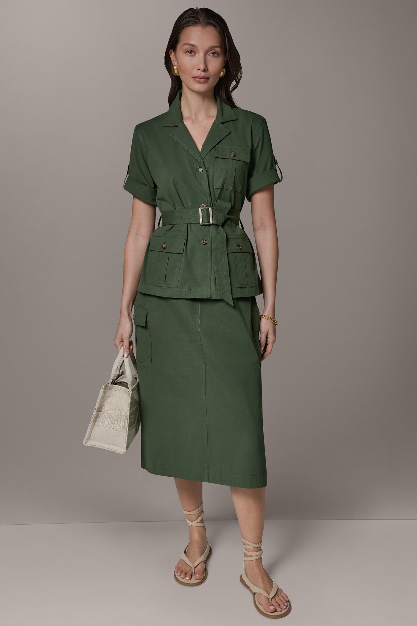 Donna Karan | SHORT SLEEVE SAFARI JACKET