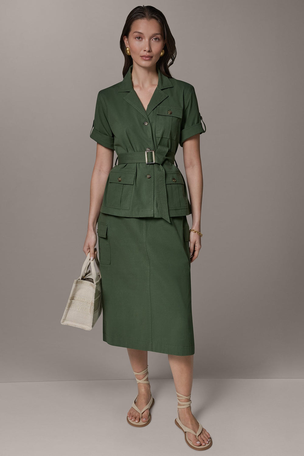 Donna Karan | SHORT SLEEVE SAFARI JACKET