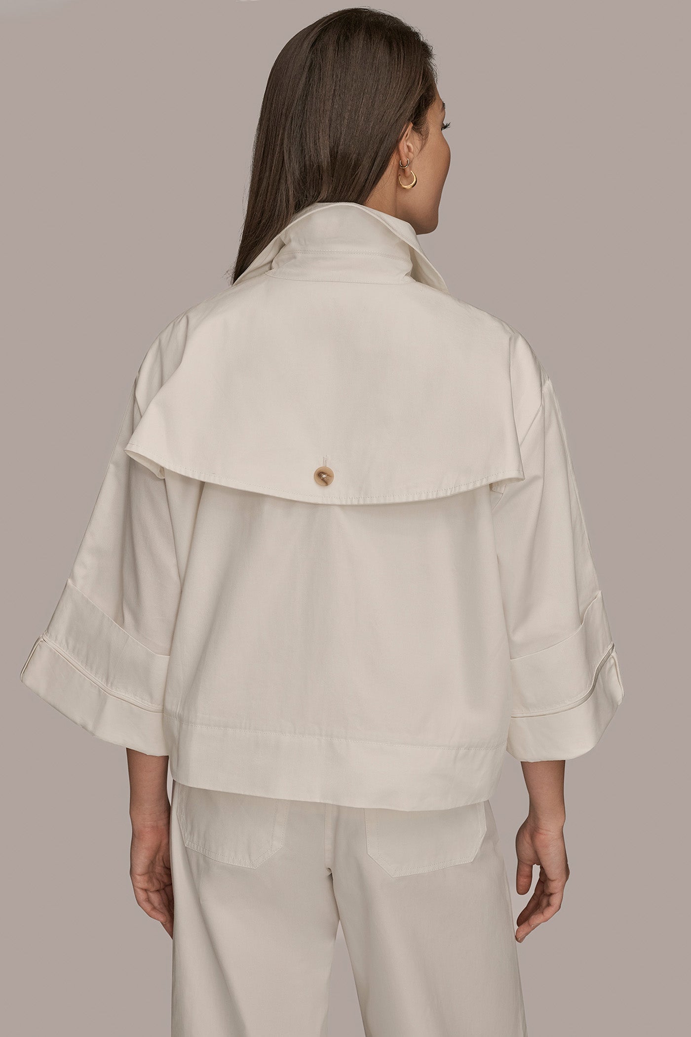 Donna Karan | 3/4-SLEEVE SWING JACKET