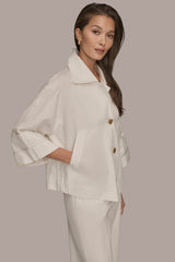 Donna Karan | 3/4-SLEEVE SWING JACKET