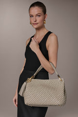Donna Karan | GLENWOOD WOVEN SHOULDER BAG