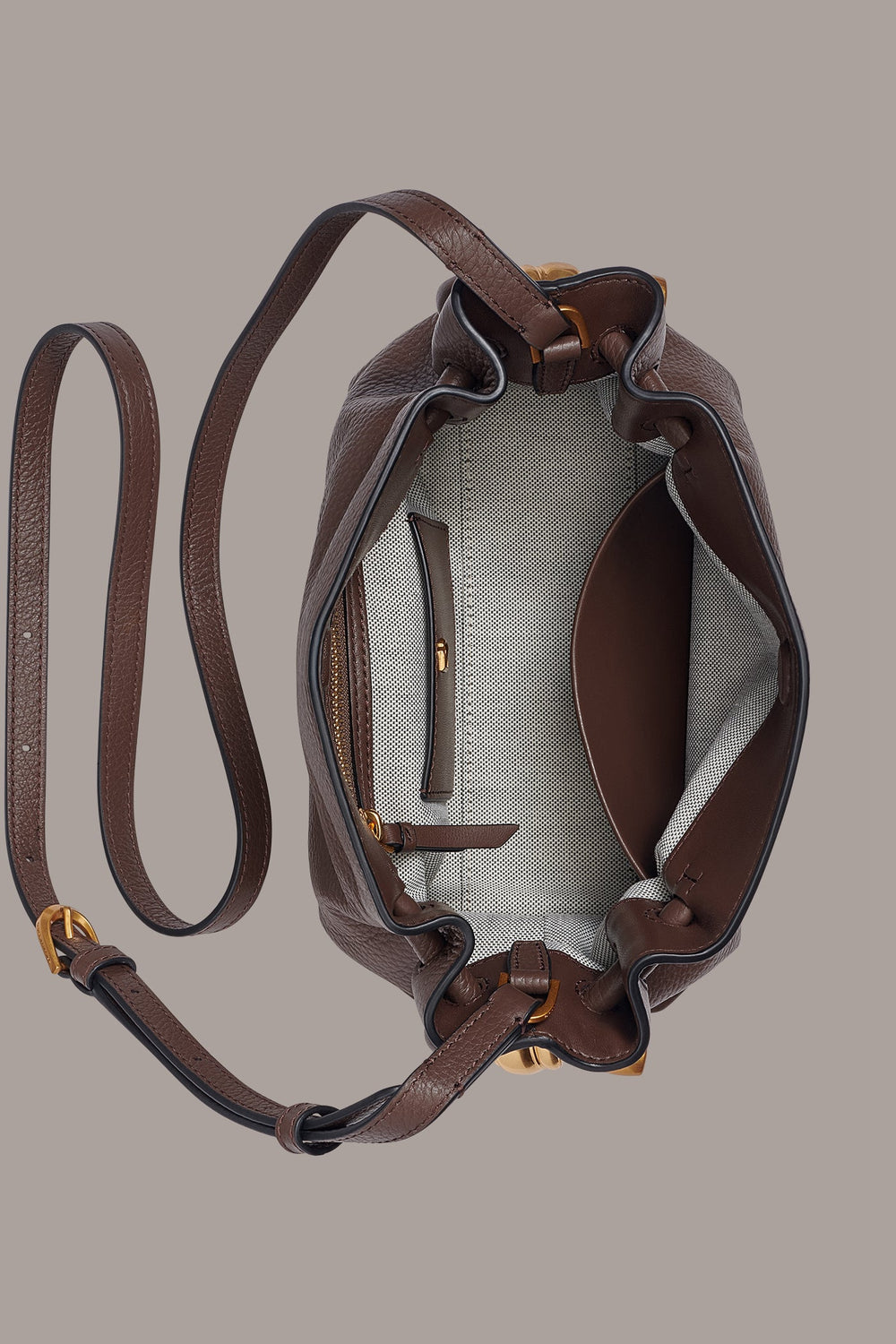 Donna Karan | CASHMERE LEATHER CROSSBODY BAG