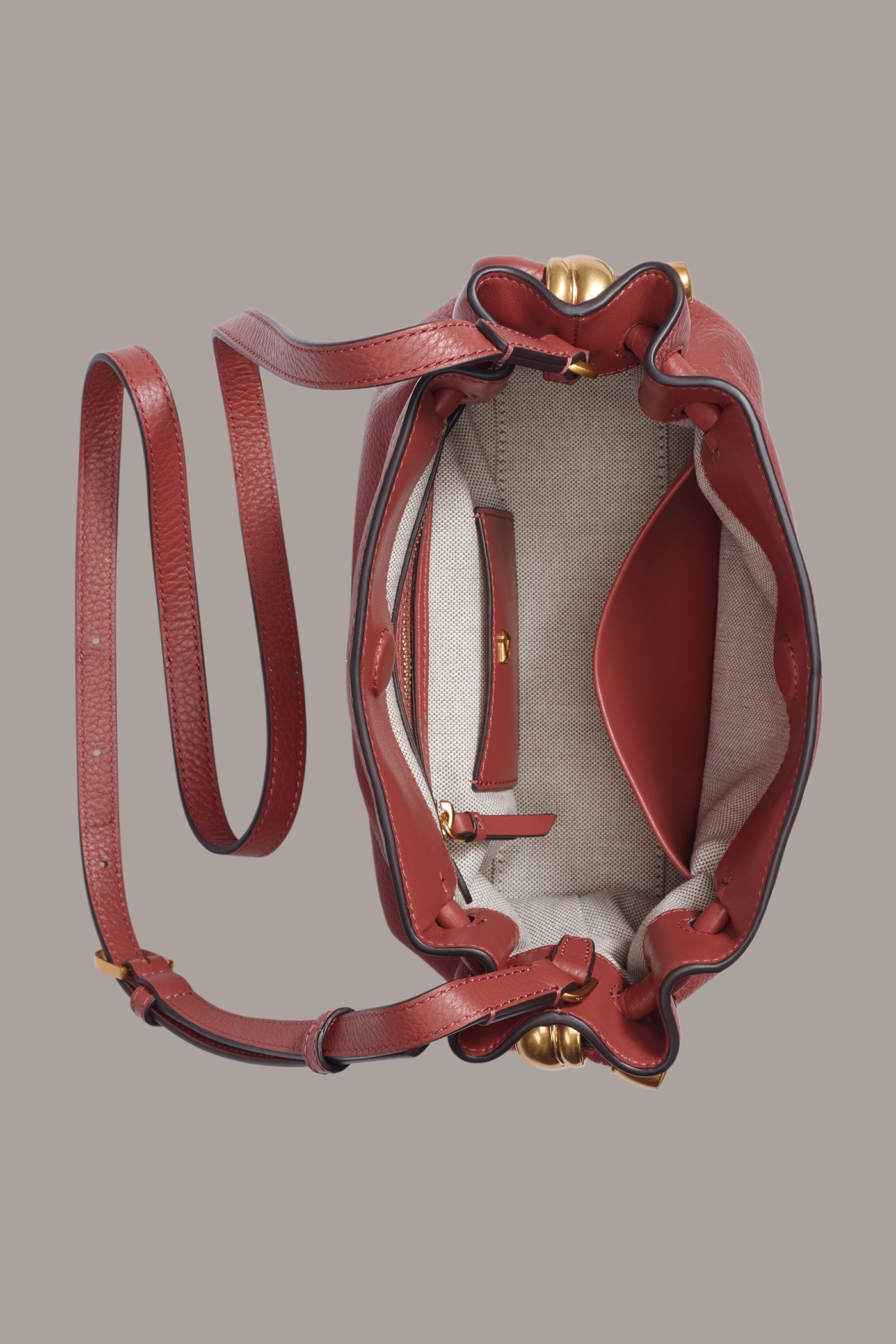Donna Karan | CASHMERE LEATHER CROSSBODY BAG