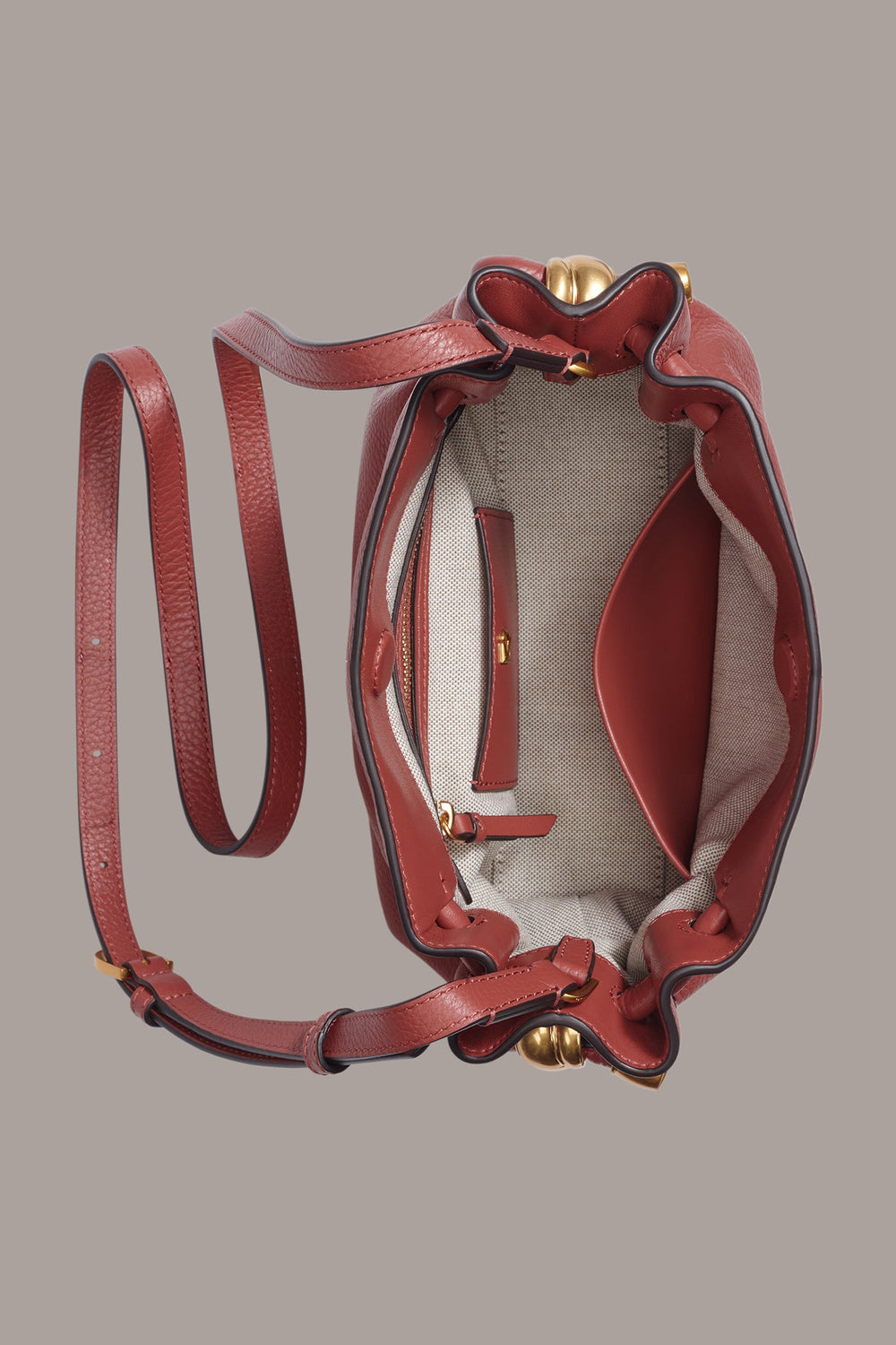 Donna Karan | CASHMERE LEATHER CROSSBODY BAG
