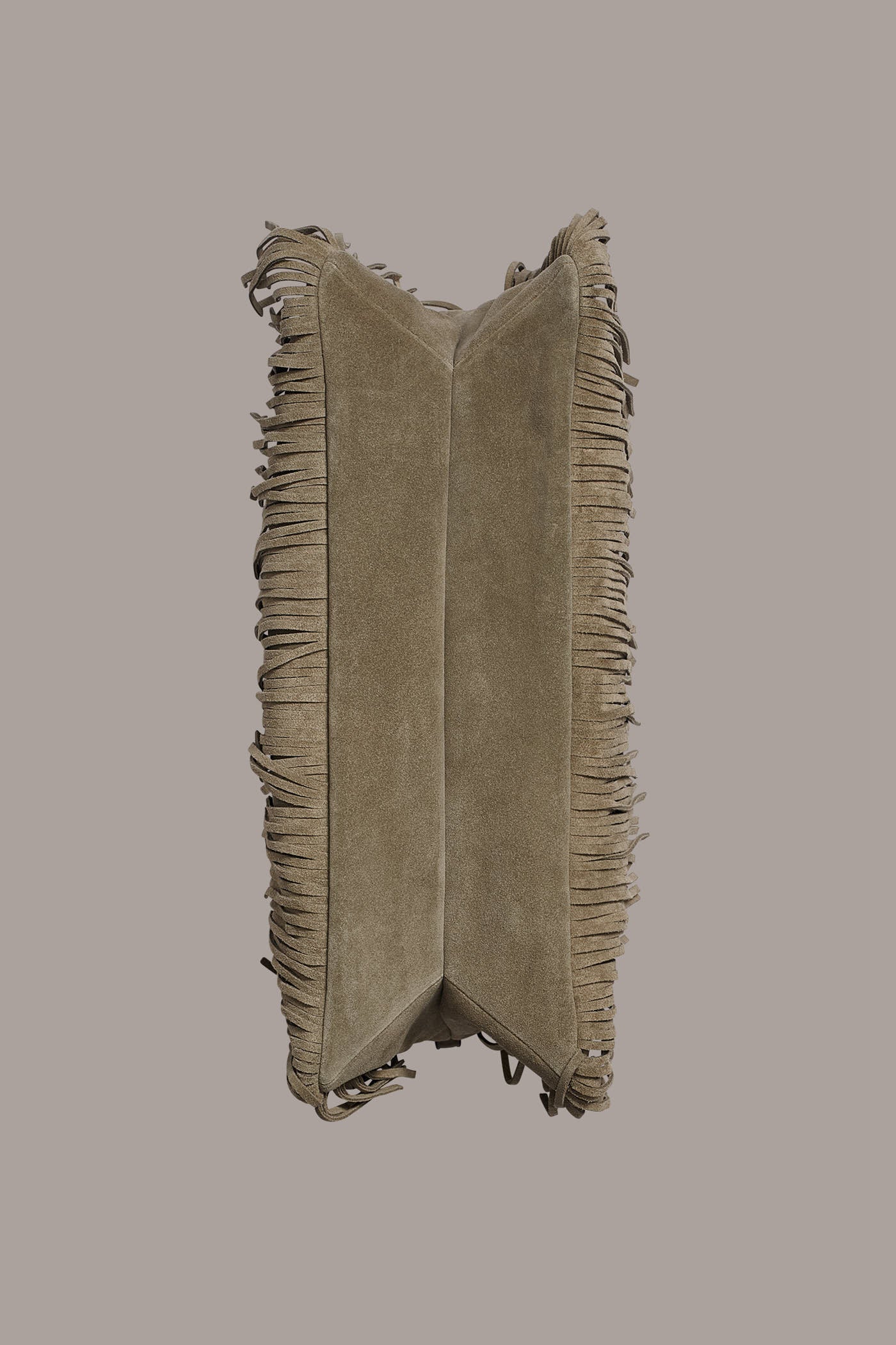 Donna Karan | VELVET LARGE FRINGE SHOULDER BAG