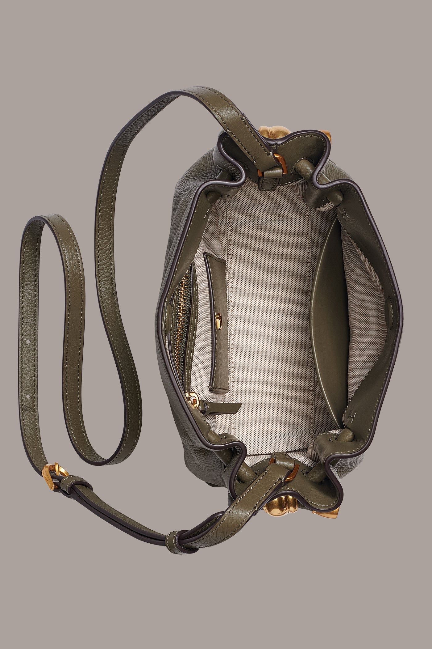 Donna Karan | CASHMERE LEATHER CROSSBODY BAG