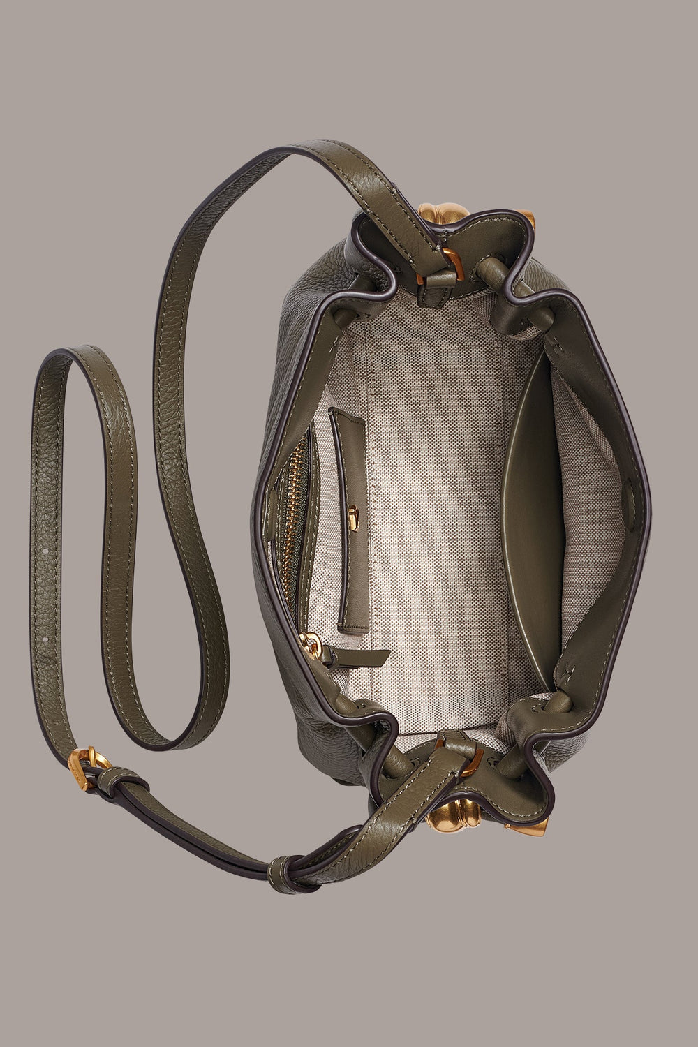 Donna Karan | CASHMERE LEATHER CROSSBODY BAG