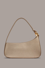 Donna Karan | JERSEY METALLIC SNAKE-EFFECT SHOULDER BAG