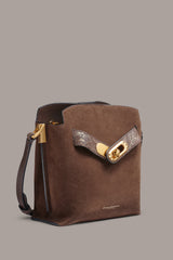 Donna Karan | BRIDGEHAMPTON PYTHON SUEDE SMALL CROSSBODY