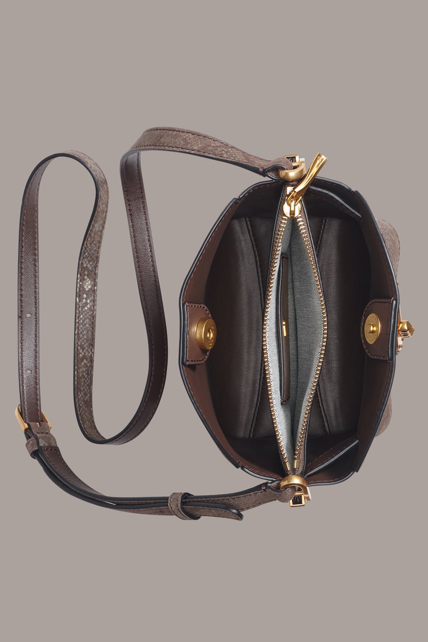 Donna Karan | BRIDGEHAMPTON PYTHON SUEDE SMALL CROSSBODY