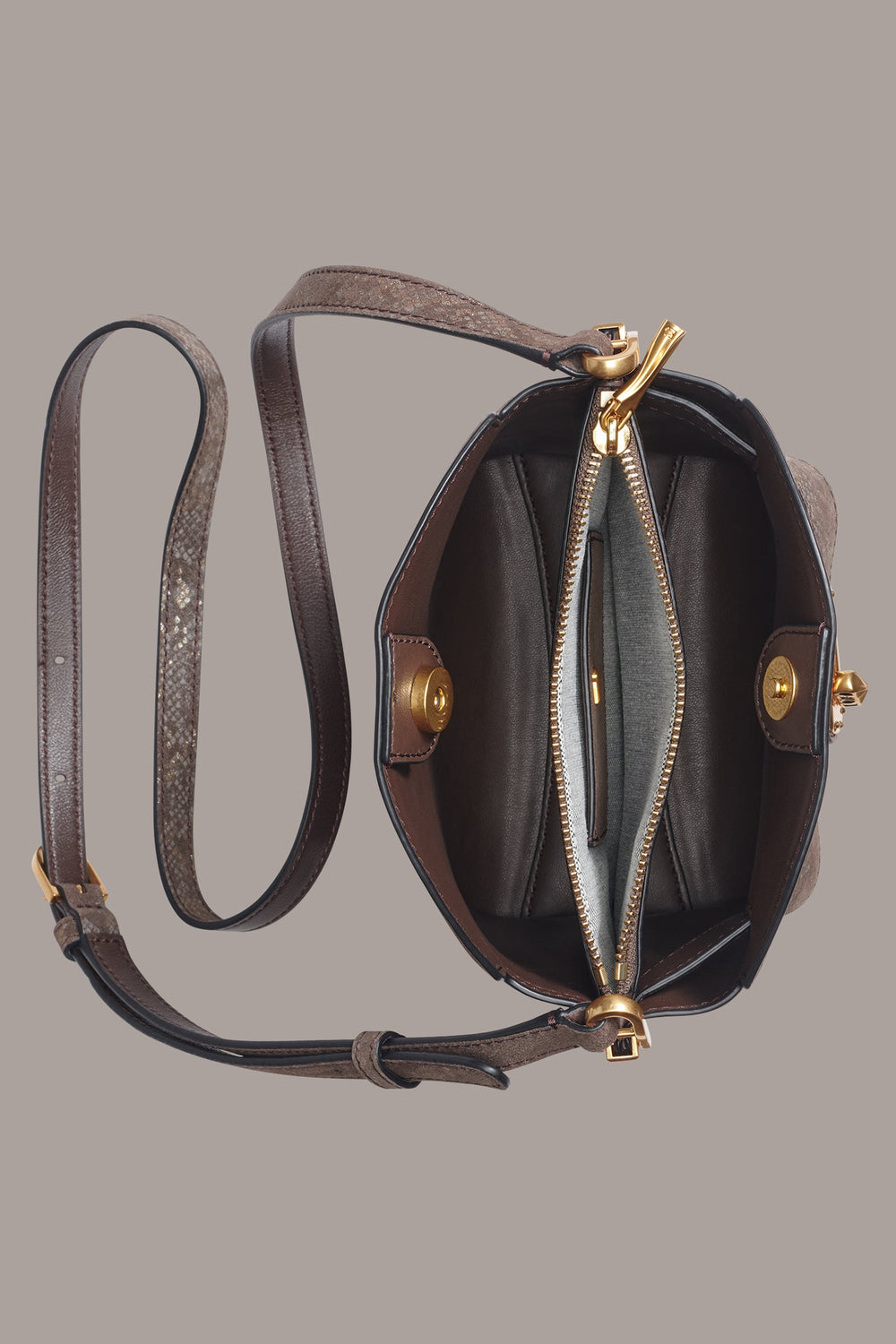 Donna Karan | BRIDGEHAMPTON PYTHON SUEDE SMALL CROSSBODY