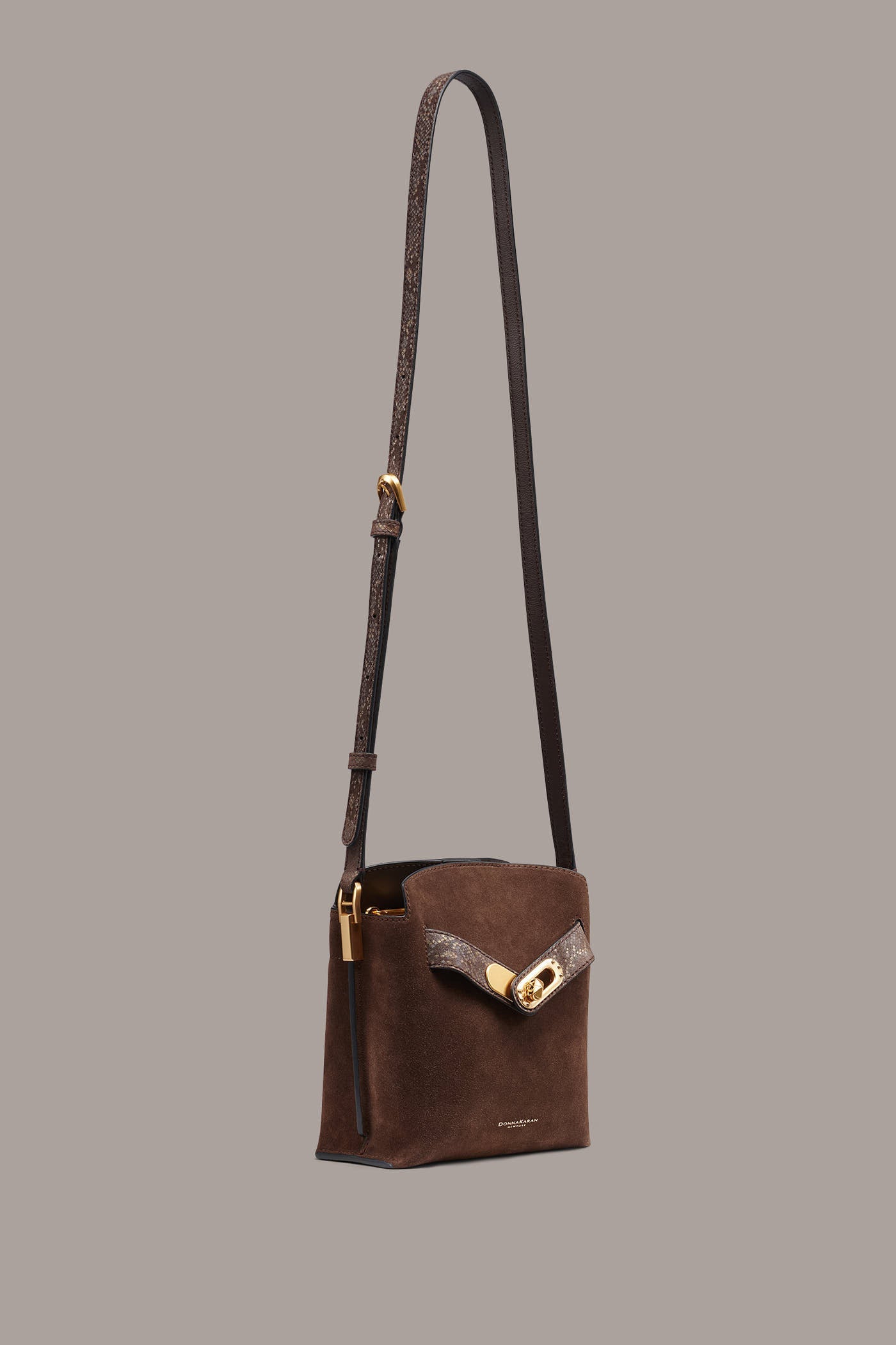Donna Karan | BRIDGEHAMPTON PYTHON SUEDE SMALL CROSSBODY