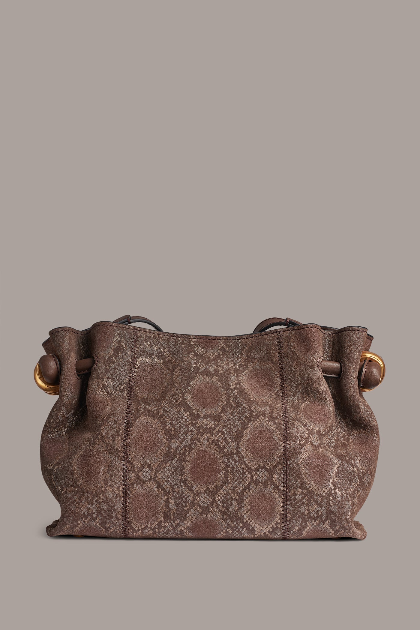 Donna Karan | CASHMERE SNAKE-EFFECT CROSSBODY BAG