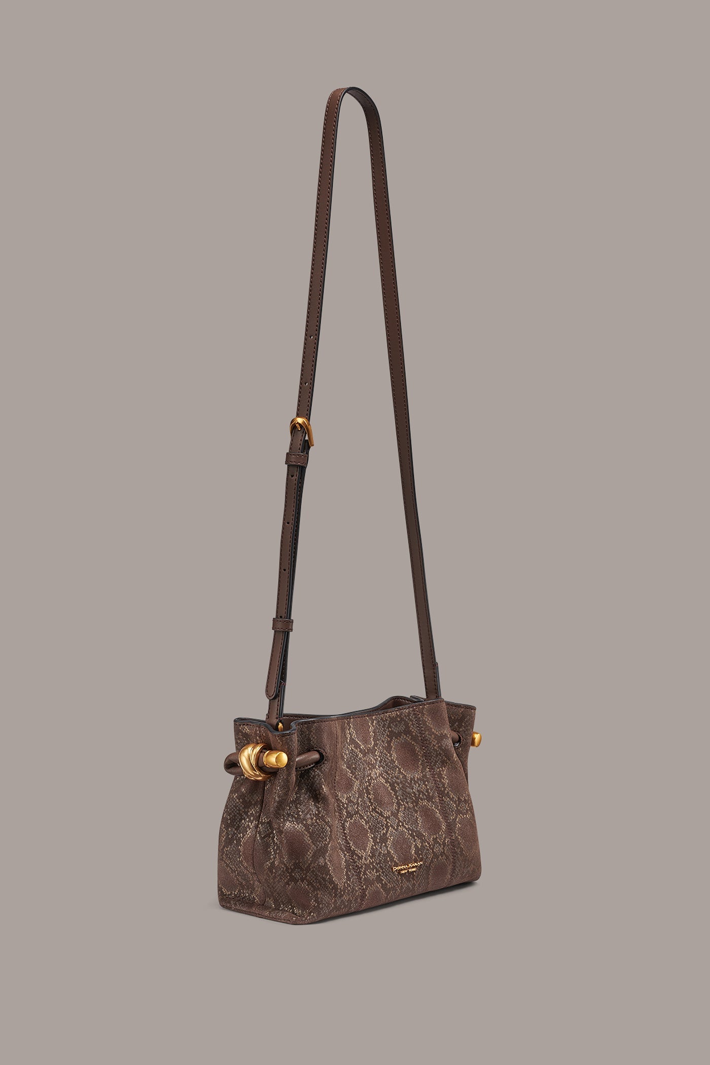 Donna Karan | CASHMERE SNAKE-EFFECT CROSSBODY BAG