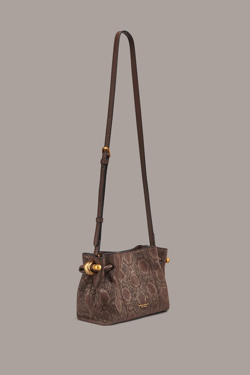 Donna Karan | CASHMERE SNAKE-EFFECT CROSSBODY BAG