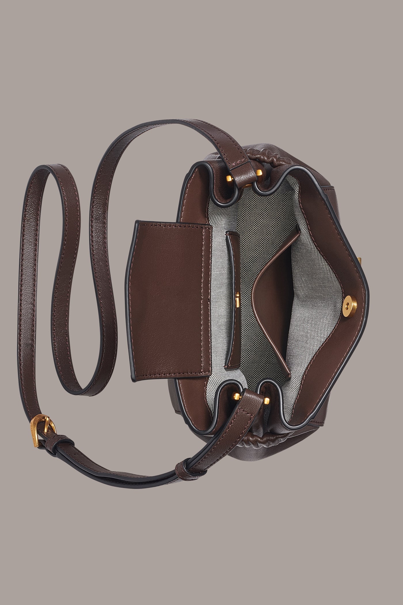 Donna Karan | GINGHAM LOGO CROSSBODY
