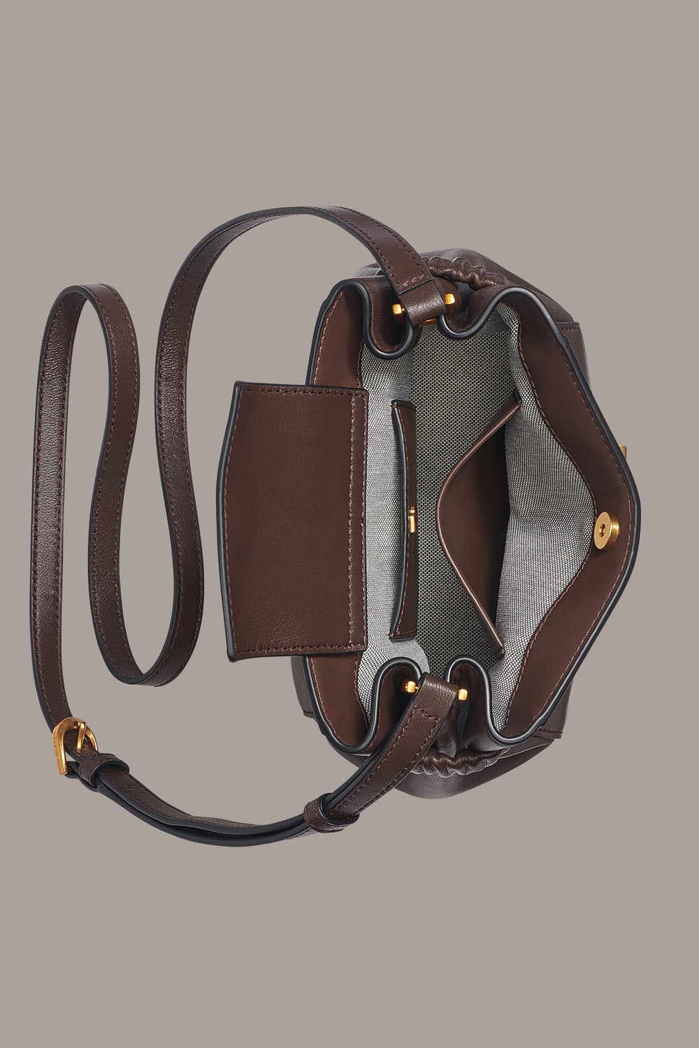 Donna Karan | GINGHAM LOGO CROSSBODY