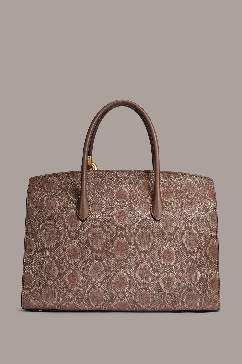 Donna Karan | LODEN SNAKE-EFFECT SATCHEL BAG