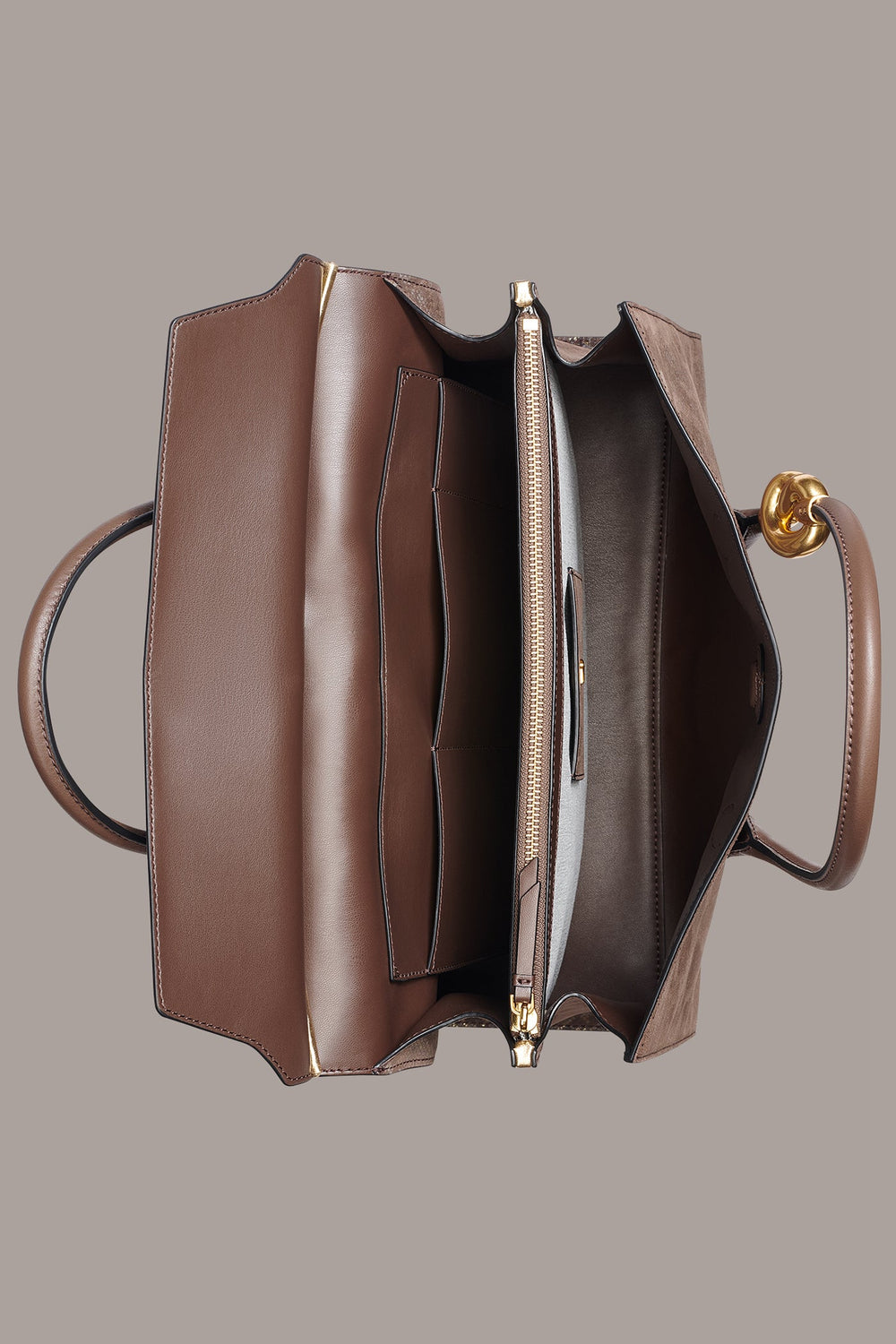 Donna Karan | LODEN SNAKE-EFFECT SATCHEL BAG