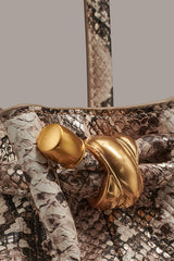 Donna Karan | CASHMERE SNAKE-EFFECT MEDIUM TOTE