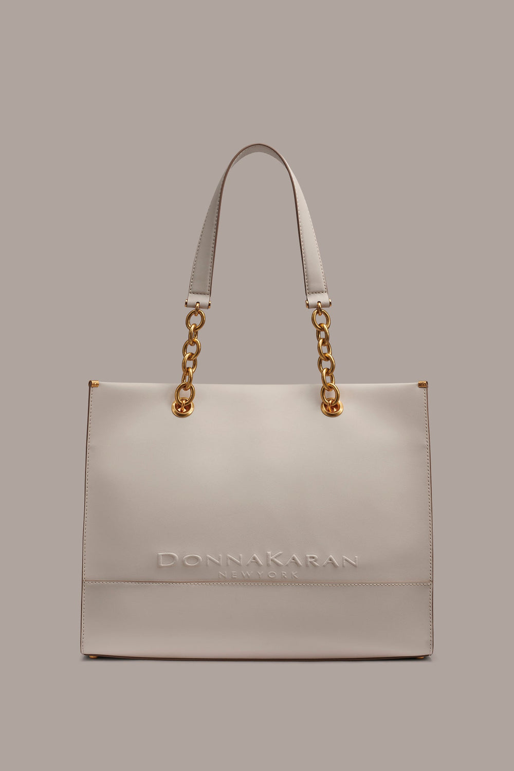 Donna Karan | MERINO LEATHER LOGO TOTE