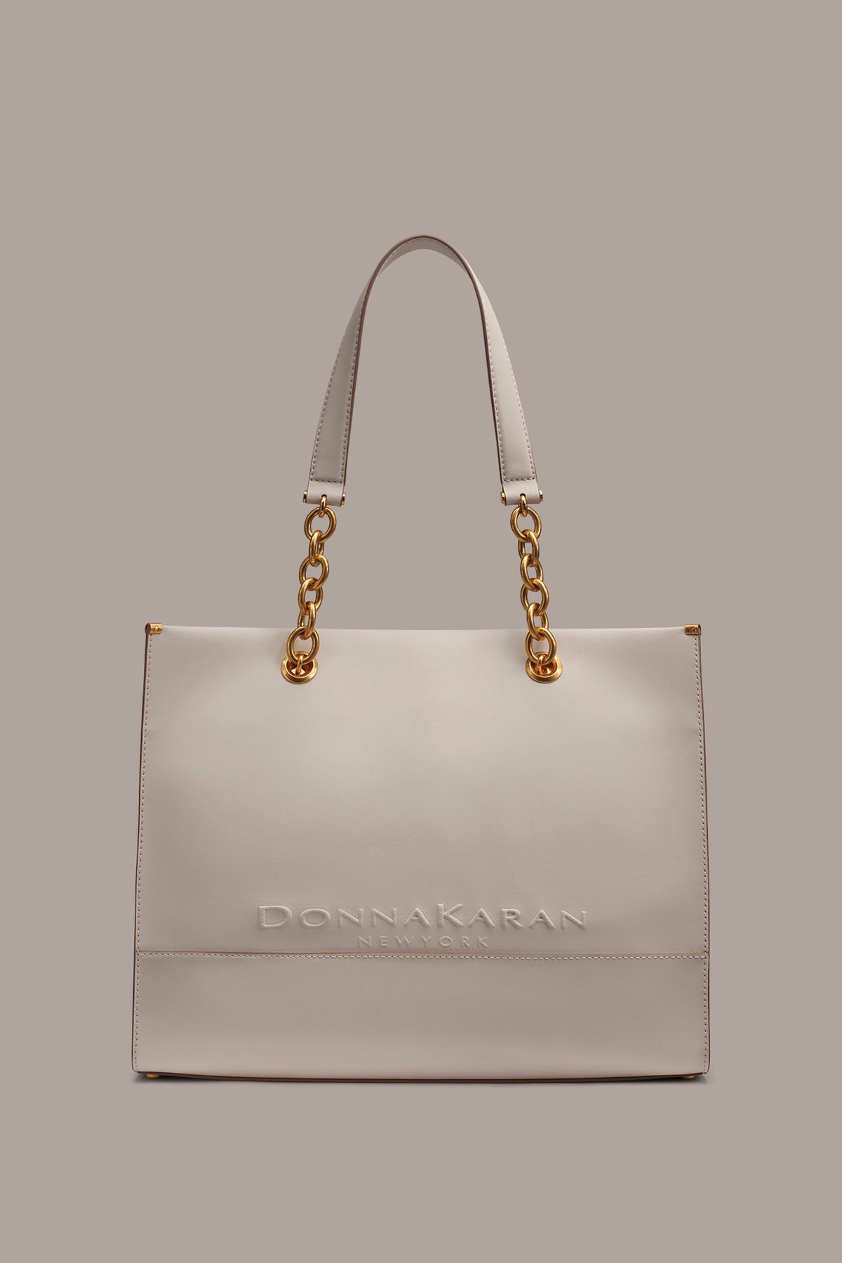 Donna Karan | MERINO LEATHER LOGO TOTE