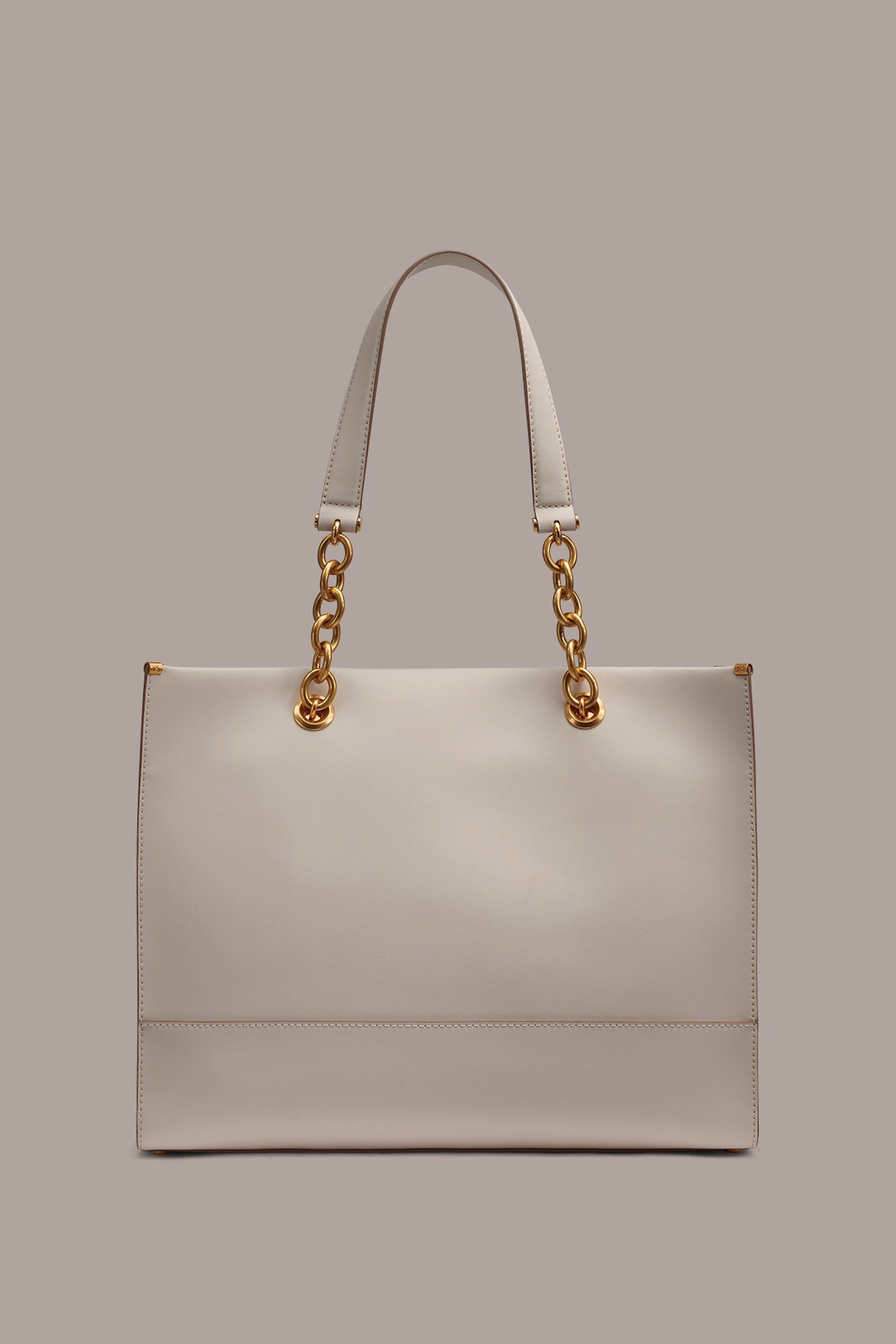 Donna Karan | MERINO LEATHER LOGO TOTE