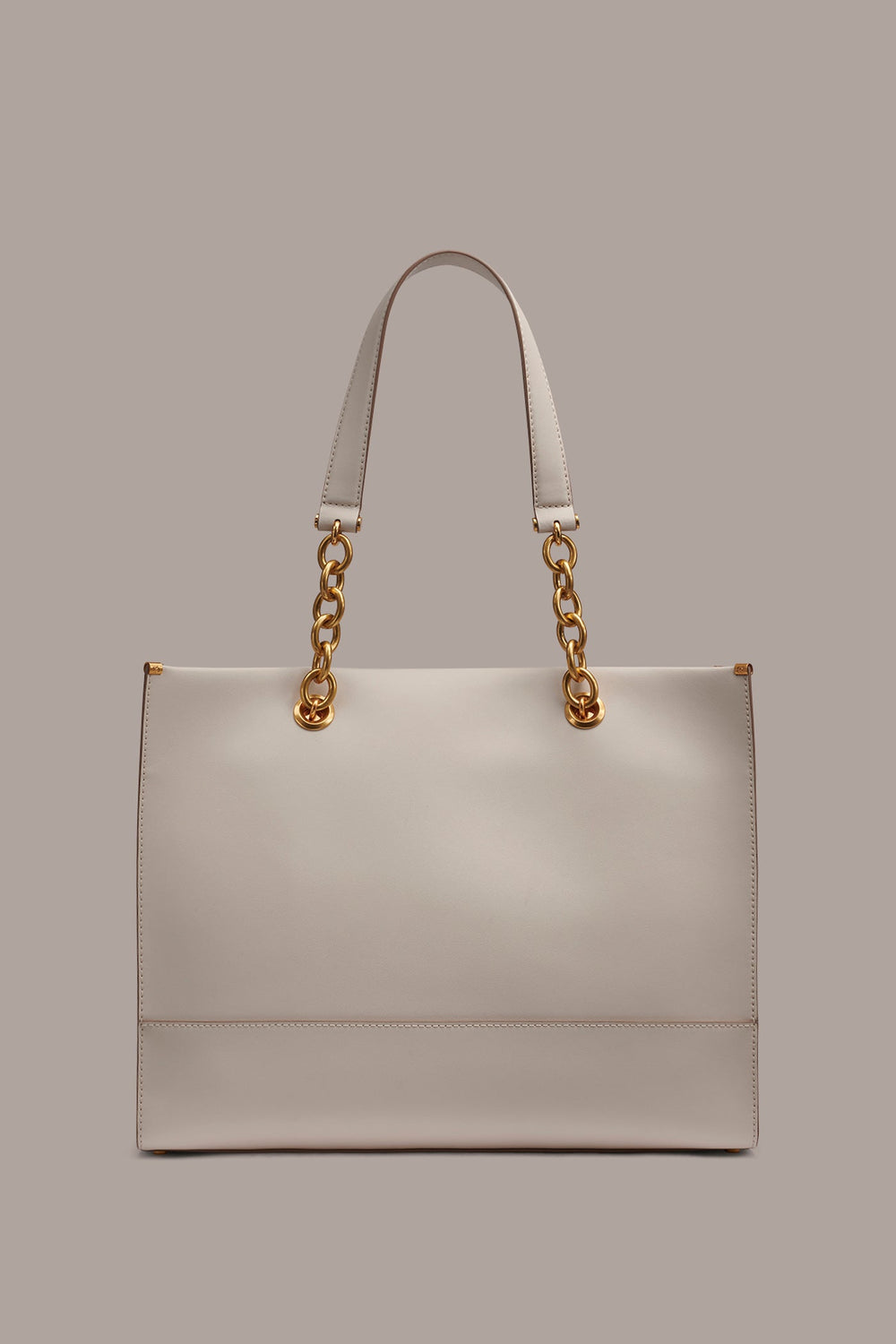 Donna Karan | MERINO LEATHER LOGO TOTE