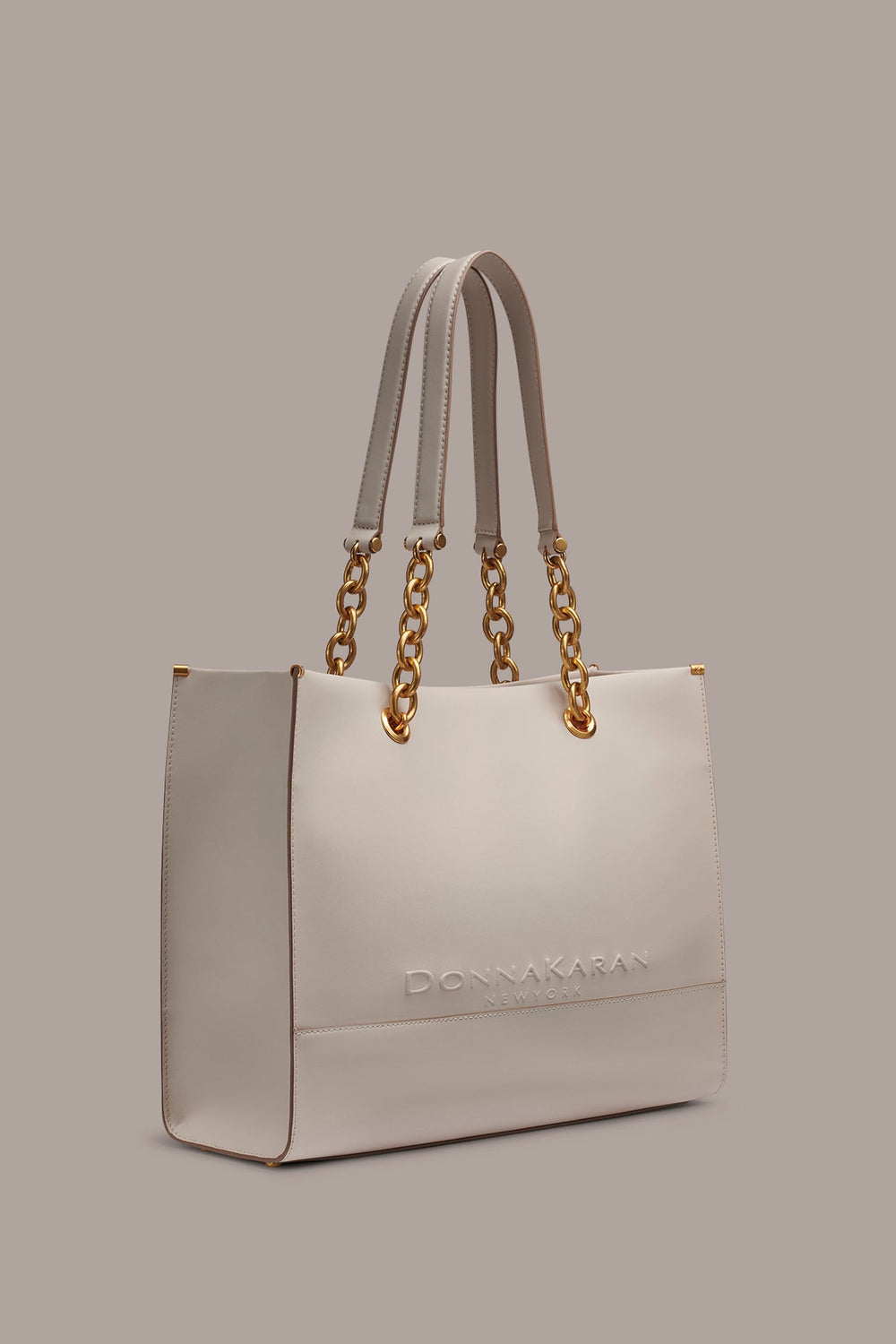 Donna Karan | MERINO LEATHER LOGO TOTE