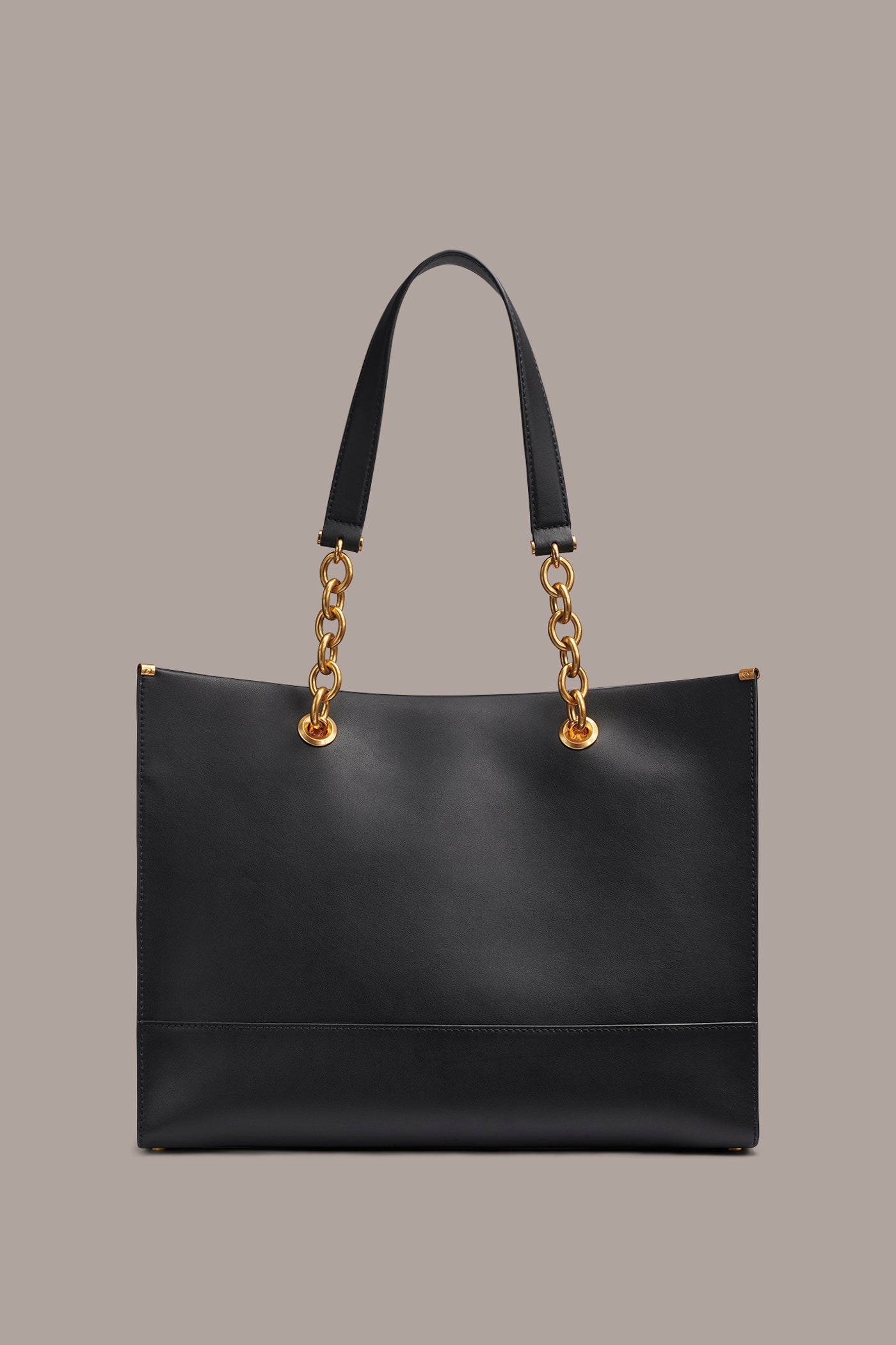 Donna Karan | MERINO LEATHER LOGO TOTE