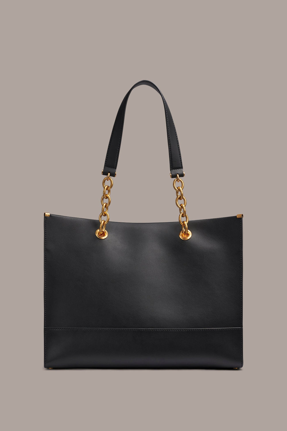 Donna Karan | MERINO LEATHER LOGO TOTE