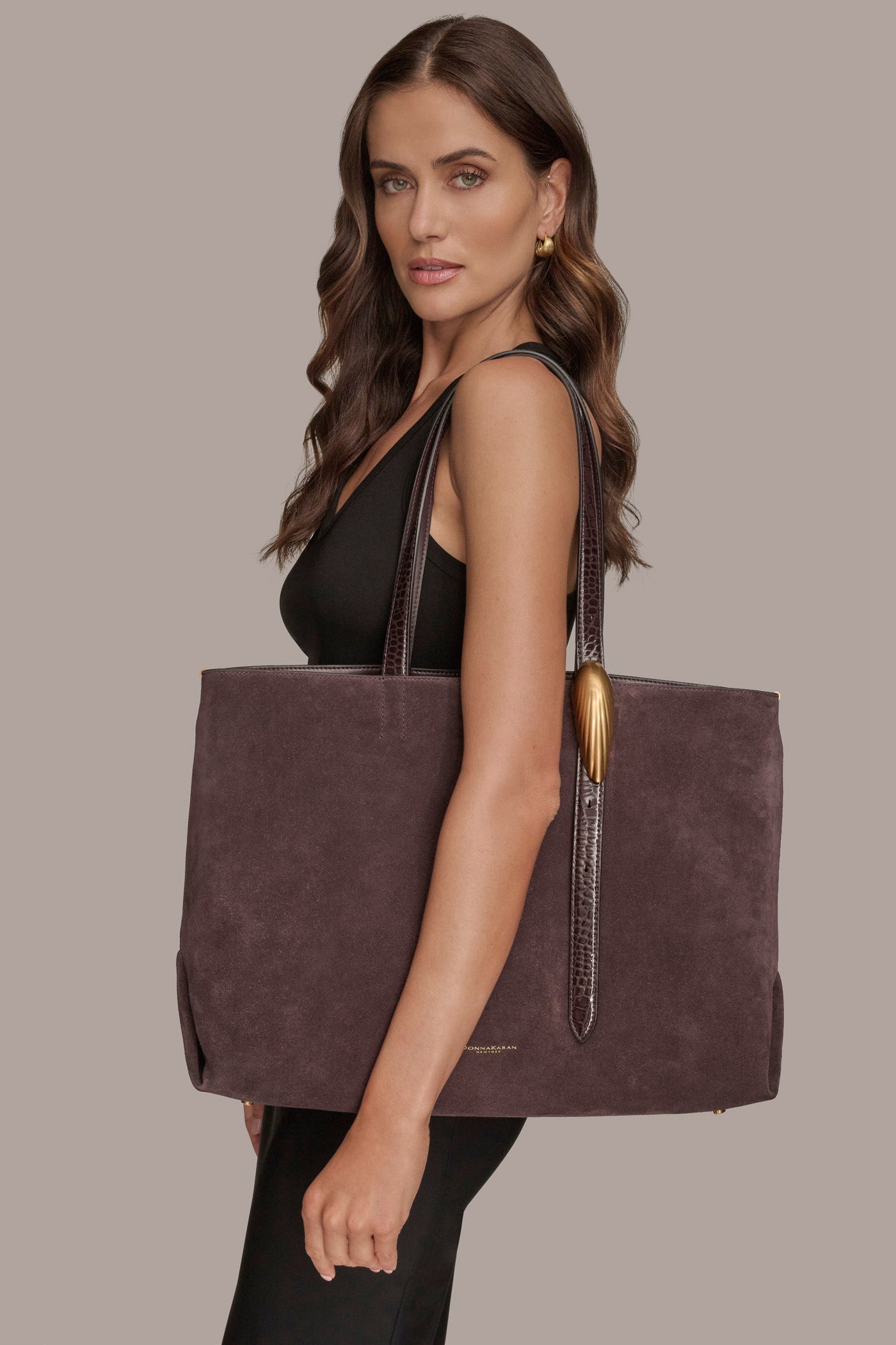 Donna Karan | GEORGETTE SUEDE TOTE