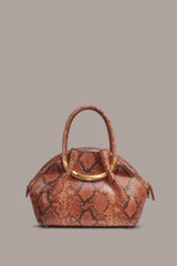 Donna Karan | OXFORD SNAKE-EFFECT LEATHER CROSSBODY BAG