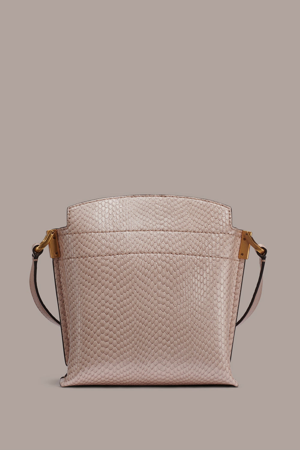 Donna Karan | BRIDGEHAMPTON SNAKE-EFFECT LEATHER CROSSBODY BAG