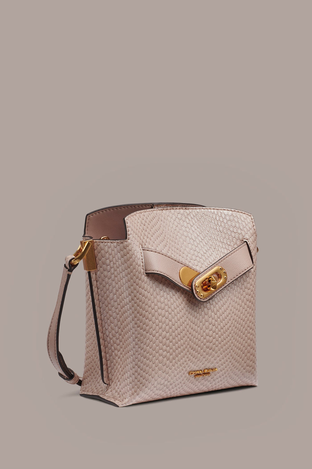 Donna Karan | BRIDGEHAMPTON SNAKE-EFFECT LEATHER CROSSBODY BAG