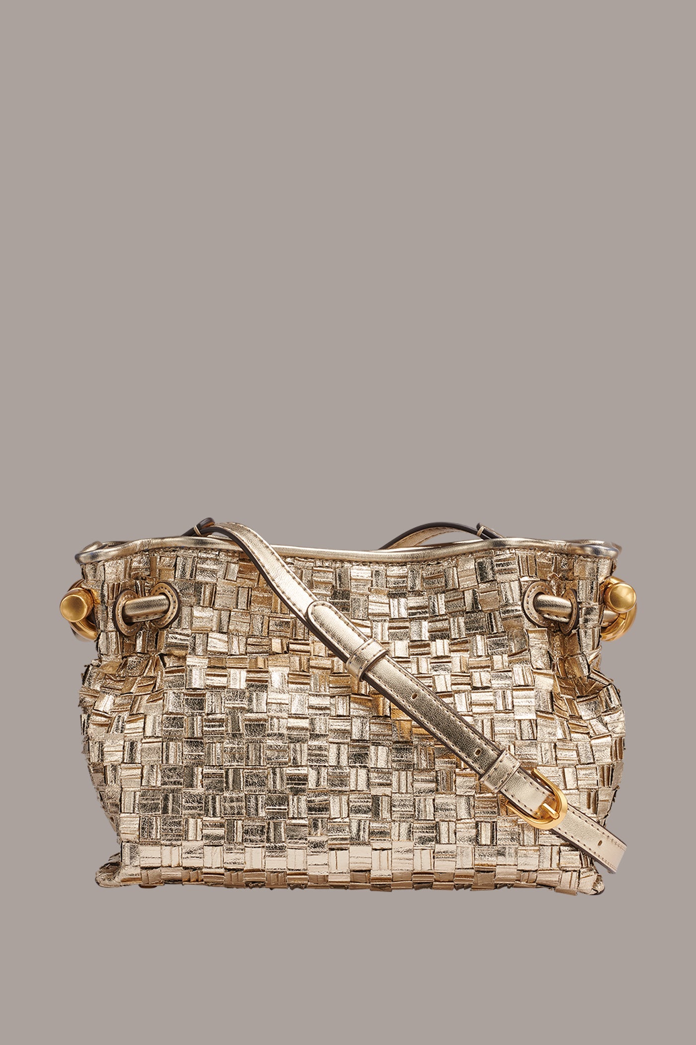 Donna Karan | CASHMERE METALLIC BRAIDED CROSSBODY BAG