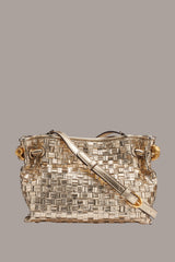 Donna Karan | CASHMERE METALLIC BRAIDED CROSSBODY BAG