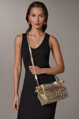 Donna Karan | CASHMERE METALLIC BRAIDED CROSSBODY BAG