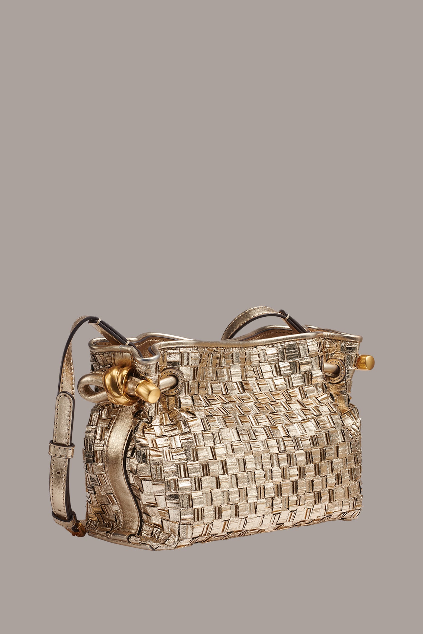 Donna Karan | CASHMERE METALLIC BRAIDED CROSSBODY BAG