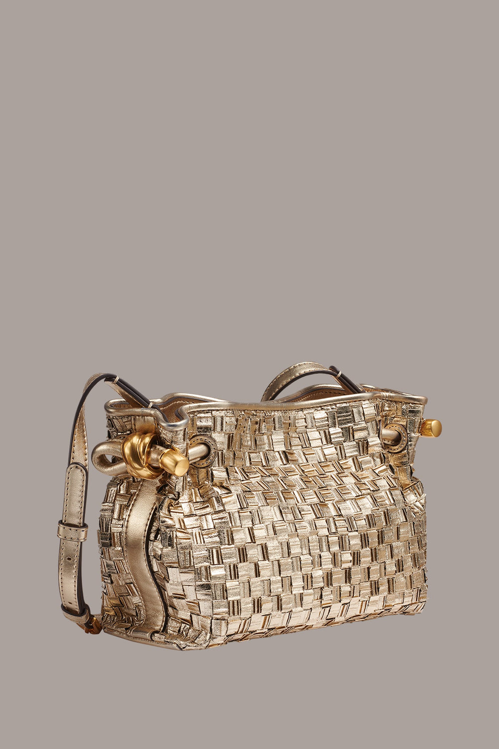 Donna Karan | CASHMERE METALLIC BRAIDED CROSSBODY BAG