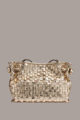 Donna Karan | CASHMERE METALLIC BRAIDED CROSSBODY BAG
