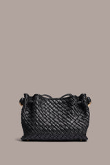 Donna Karan | CASHMERE WOVEN LEATHER CROSSBODY BAG
