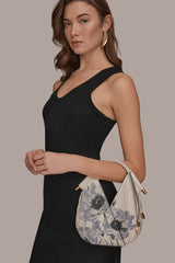 Donna Karan | BALDWIN FLORAL LASER-CUT LEATHER MICRO CROSSBODY