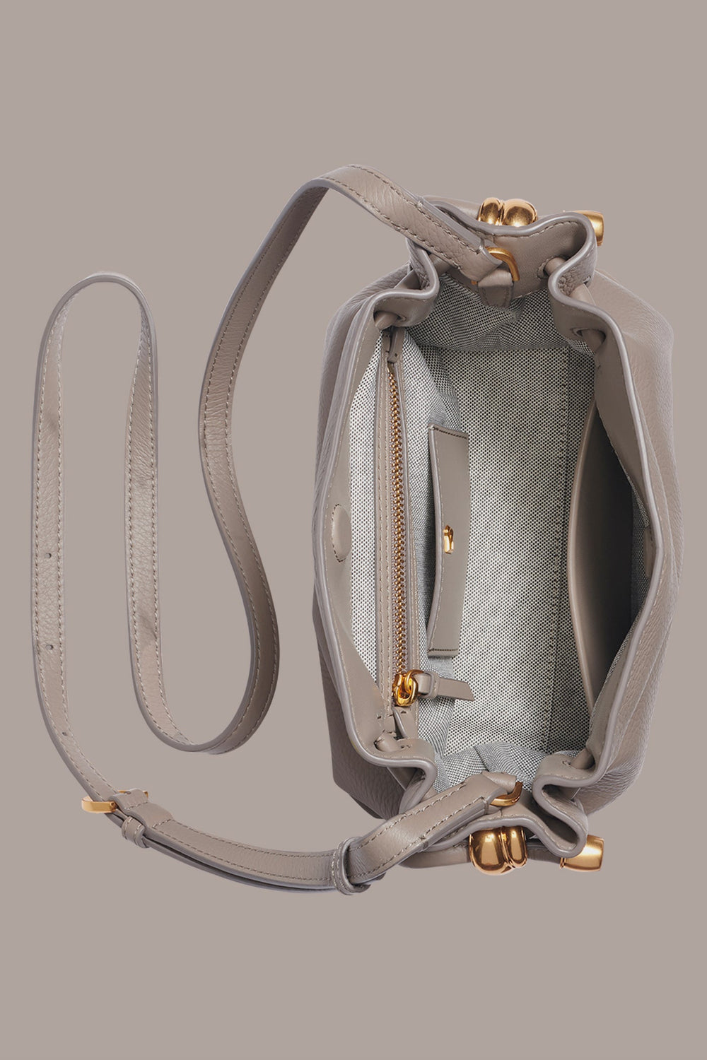 Donna Karan | CASHMERE LEATHER CROSSBODY BAG