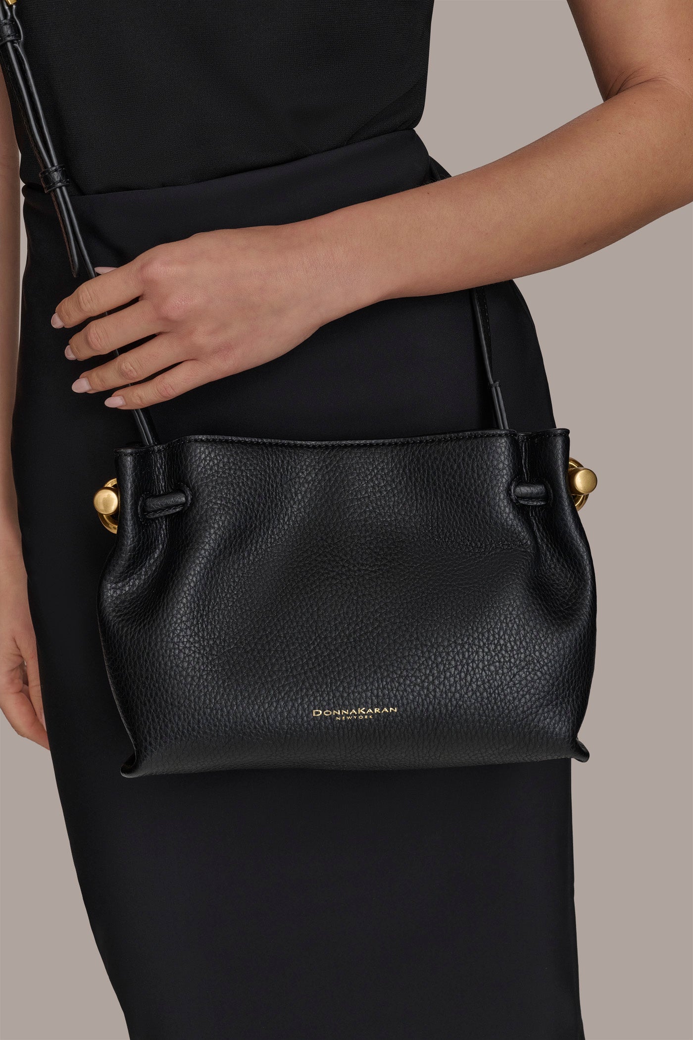 Donna Karan | CASHMERE LEATHER CROSSBODY BAG