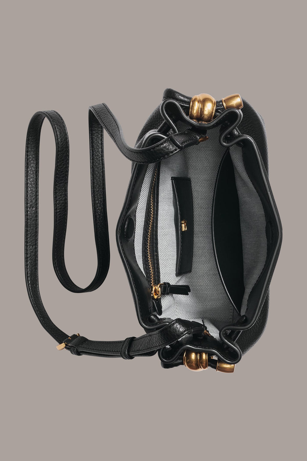 Donna Karan | CASHMERE LEATHER CROSSBODY BAG