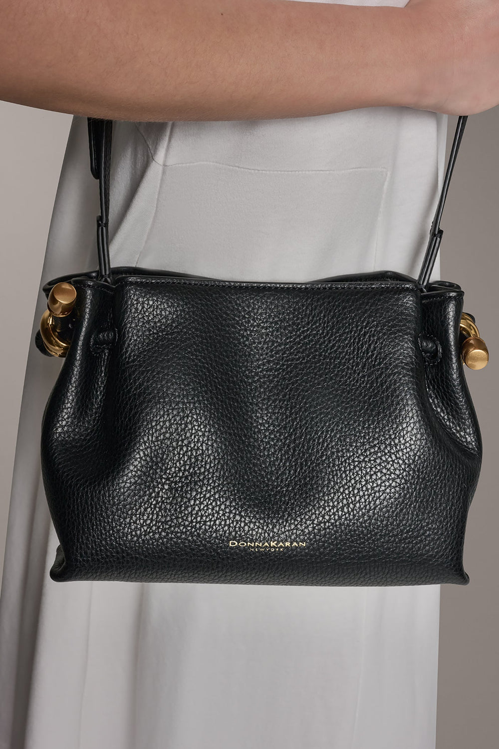 Donna Karan | CASHMERE LEATHER CROSSBODY BAG
