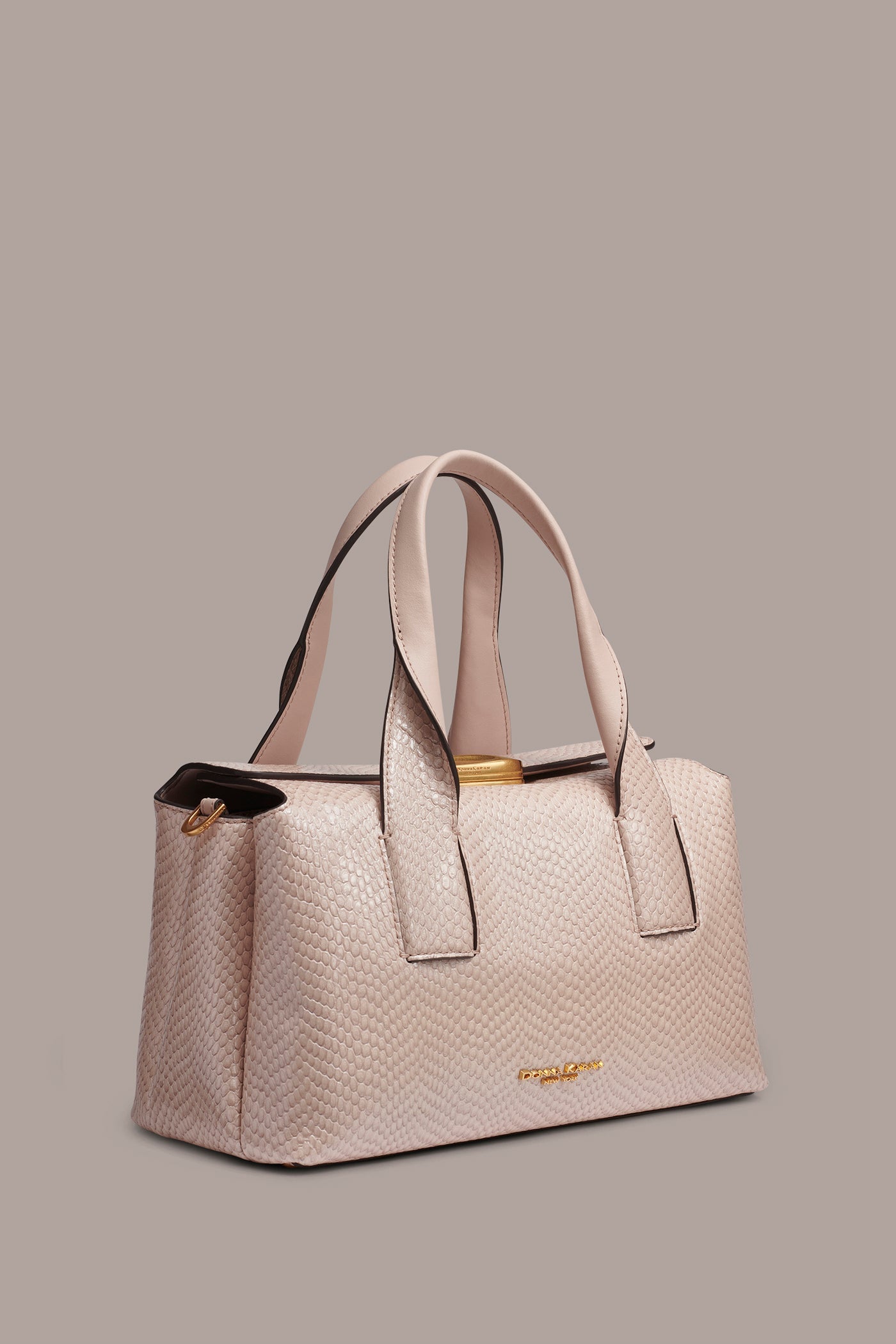 Donna Karan | AMAGANSETT SNAKE-EFFECT LEATHER SATCHEL BAG
