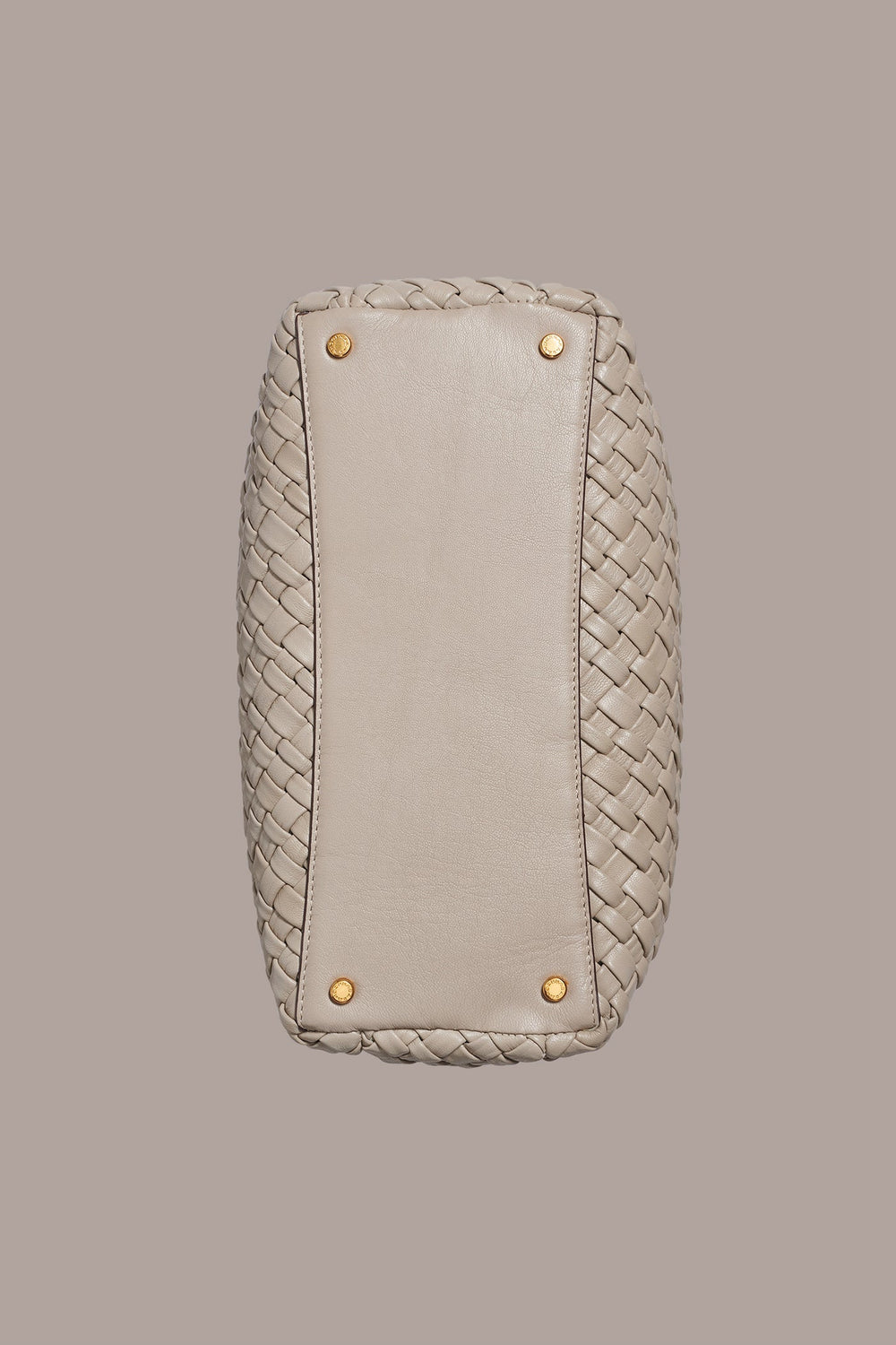 Donna Karan | AMAGANSETT WOVEN LEATHER SATCHEL BAG